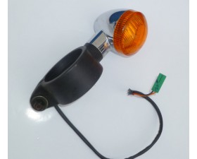 BLINKR PŘEDNÍ LEVÝ CHROM - JAWA 300CL, PÉRÁK + MODEL 42 - (ZÁNOVNÍ DÍL)